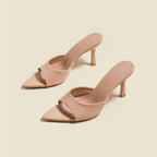 Claire Patent Heel Slides