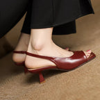 Chiara Genuine Leather Slingback Sandals