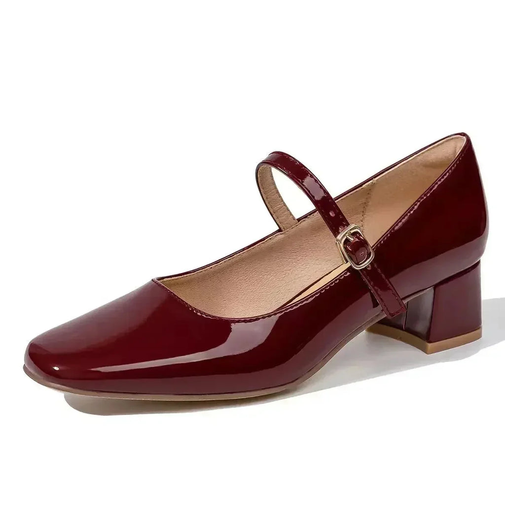 Gianna Square-Toe Mary Jane Shoes