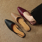Jasmine St Tropez Woven Flats - Pointed Toe Slingback