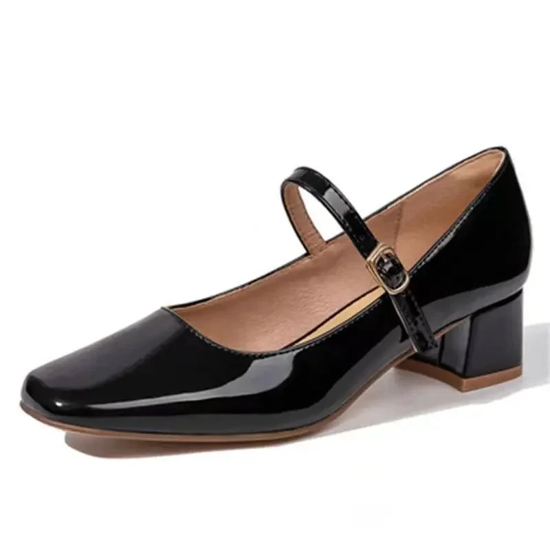 Gianna Square-Toe Mary Jane Shoes