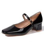 Gianna Square-Toe Mary Jane Shoes
