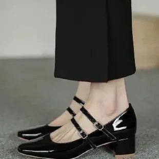 Gianna Square-Toe Mary Jane Shoes